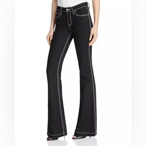 Burberry Top Stitched Flair Jeans